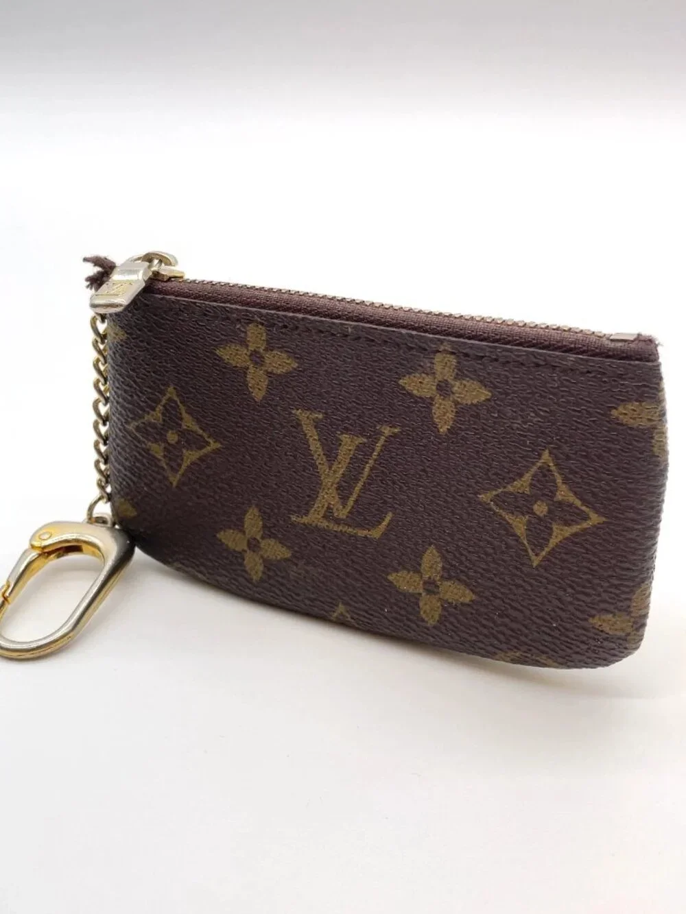 Authentic Louis Vuitton Monogram Pochette Accessoires & Cles Coin case Set 2